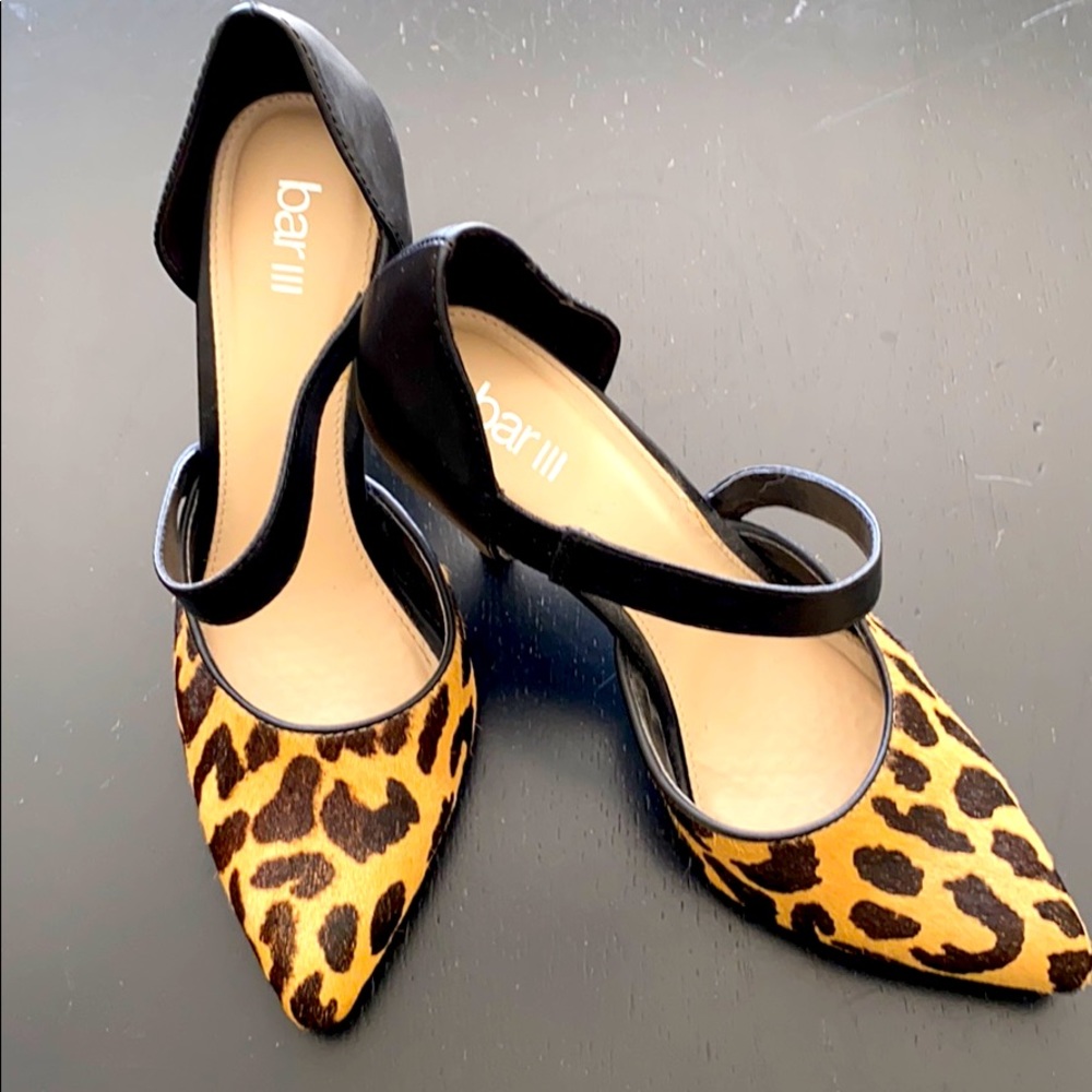 bar lll leopard shoes EUC SALE